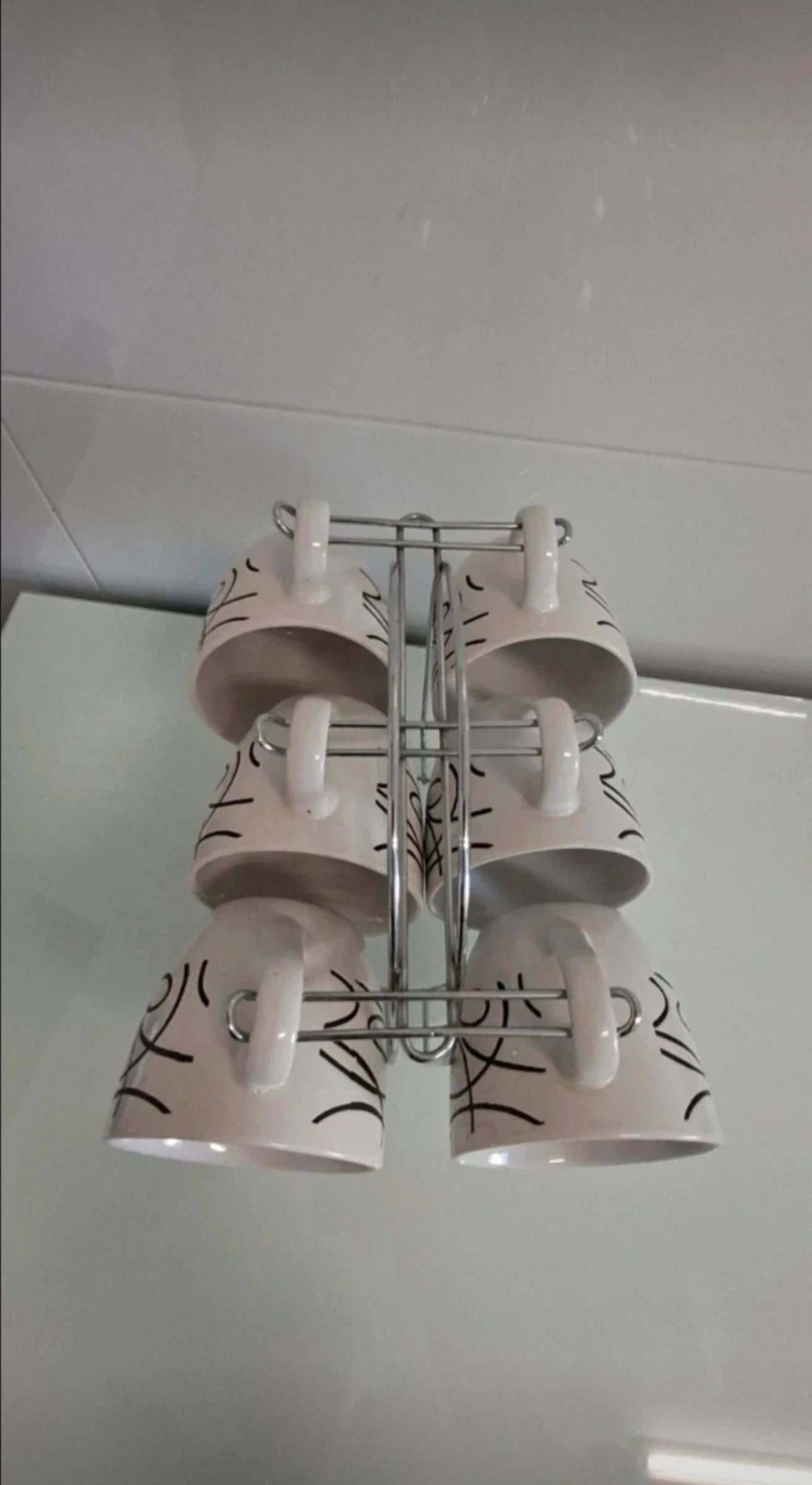 Set of 6 cups with stand – photo 3